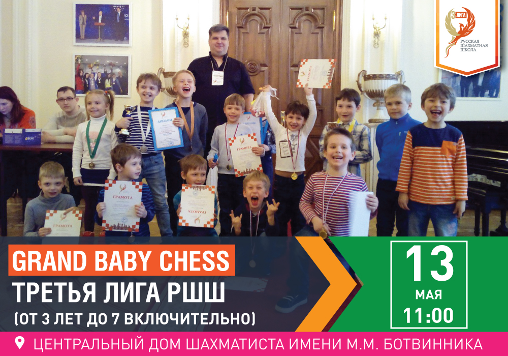 Grand Baby Chess. Третья Лига РШШ. (от 3 лет до 7 включительно) - фотография 2