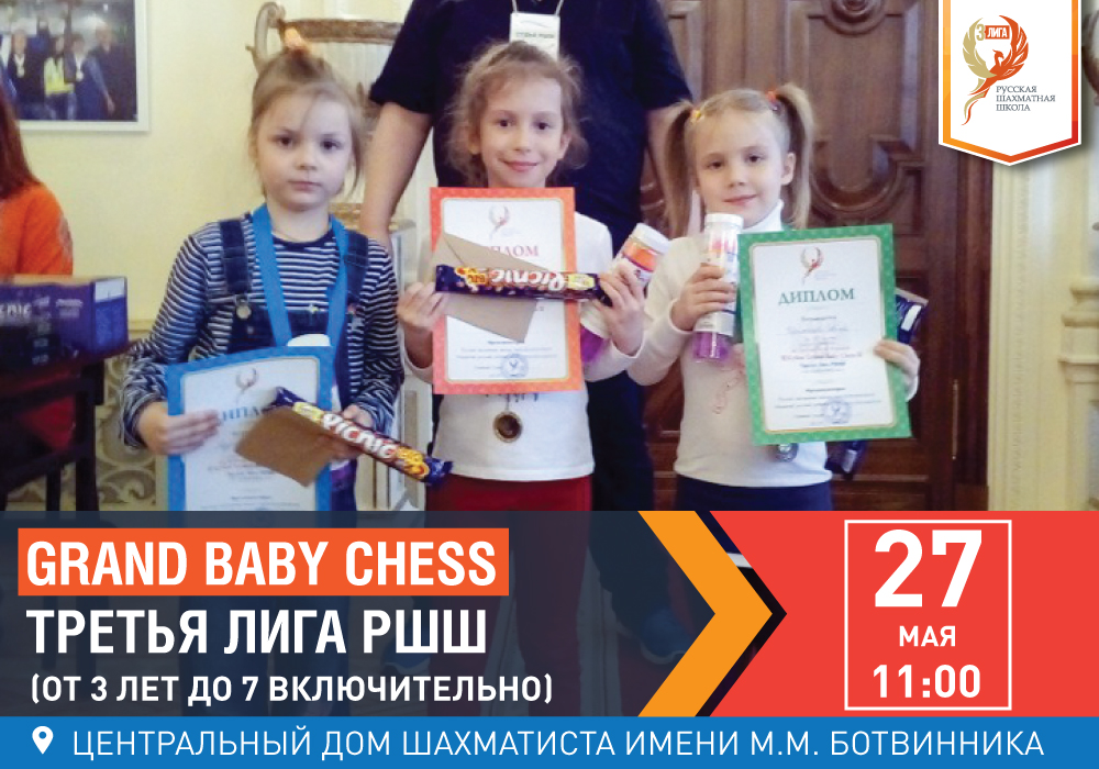 Grand Baby Chess. Третья Лига РШШ. (от 3 лет до 7 включительно) - фотография 2