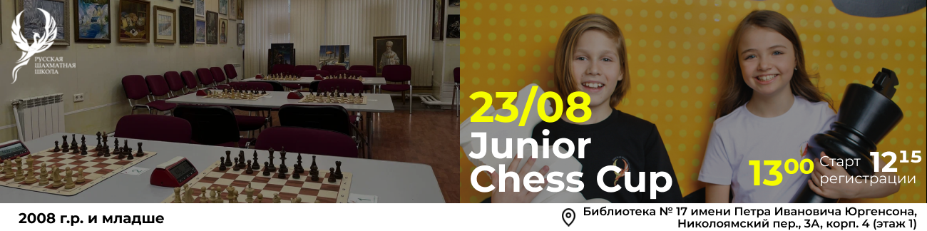 Junior Chess Cup 23 августа 2025 - фотография 1