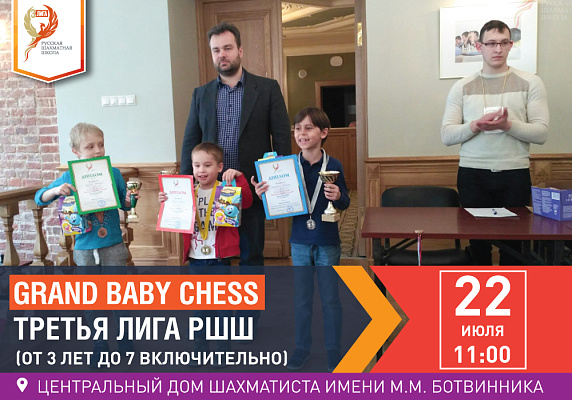 Grand Baby Chess. Третья Лига РШШ. (от 3 лет до 7 включительно) Grand Baby Chess. Третья Лига РШШ. (от 3 лет до 7 включительно)
