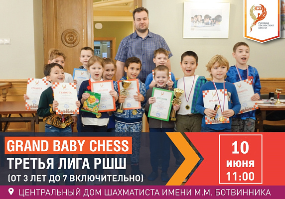 Grand Baby Chess. Третья Лига РШШ. (от 3 лет до 7 включительно) Grand Baby Chess. Третья Лига РШШ. (от 3 лет до 7 включительно)